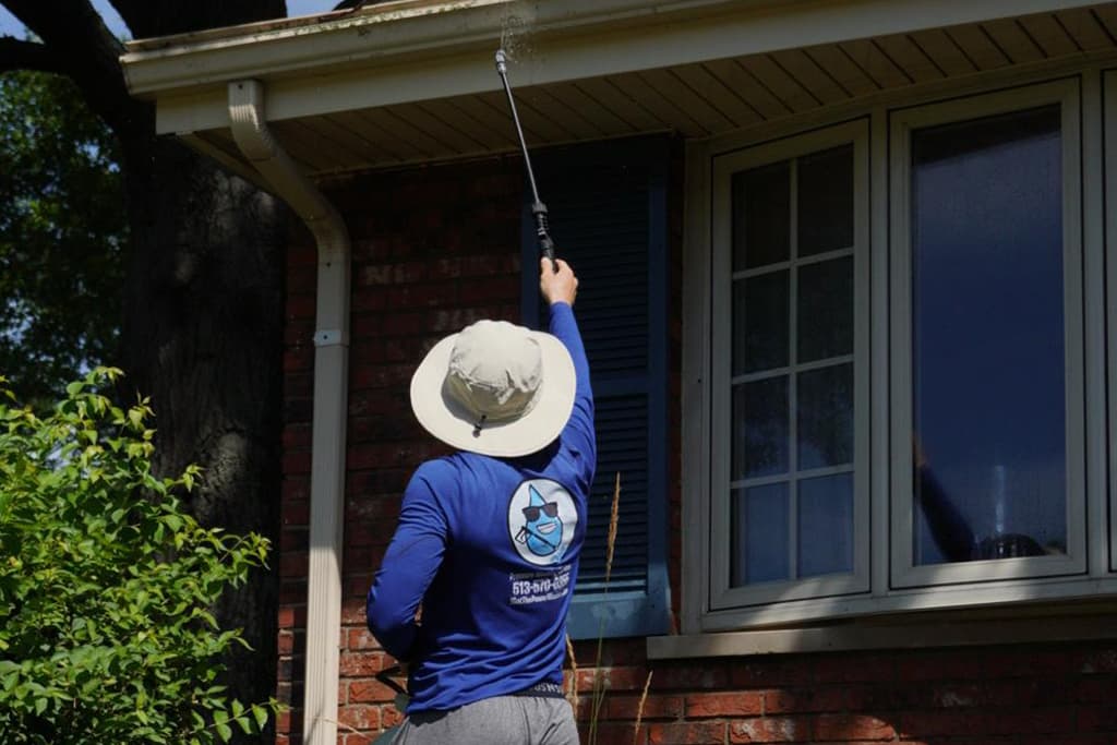 Gutter cleaning process