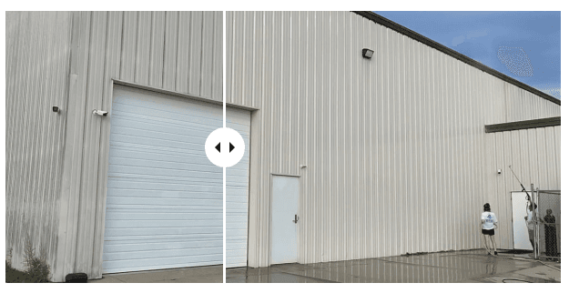 Building washing process